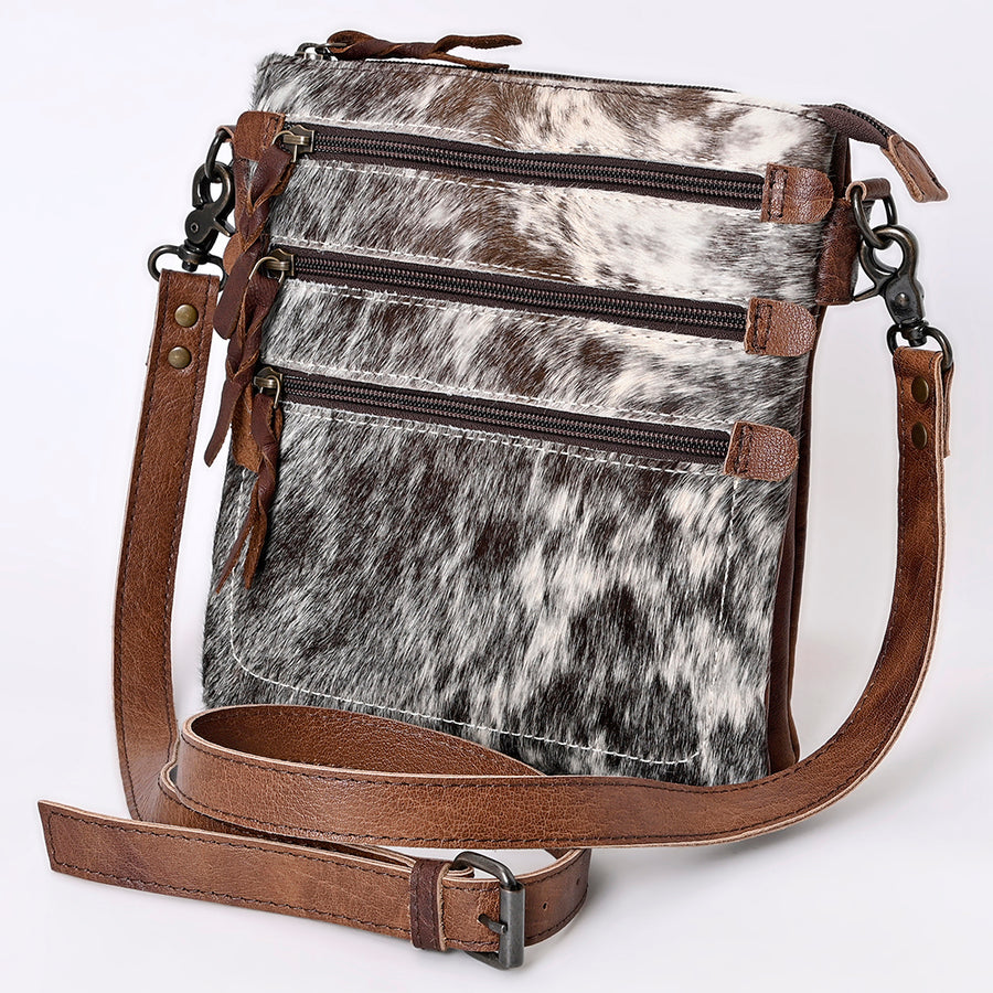 American Darling Hair-On Cowhide Western Leather Chaps Bag - Uhorse