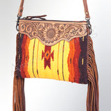 American Darling Saddle Blanket Genuine Leather Women Bag Western Handbag Purse