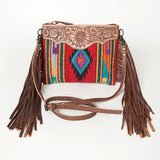 American Darling Cross Body Saddle Blanket Genuine Leather Women Bag Western Handbag Purse