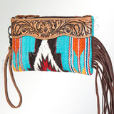 ADBG344H American Darling WRISTLET Hand Tooled Upcycled Wool Genuine by Hilason – Cowboy and equestrian accessories
