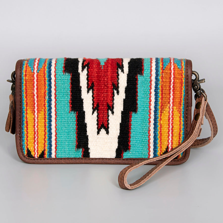 American Darling Organizer Saddle Blanket Genuine Leather Western Women Bag Handbag Purse | for Cute Travel
