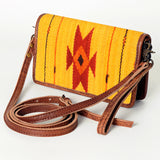 American Darling ORGANISER Upcycled Wool Genuine Leather women bag western handbag purse