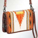 American Darling ORGANISER Upcycled Wool Genuine Leather women bag western handbag purse - Uhorse