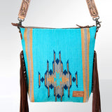American Darling Cross Body Hand Tooled Saddle Blanket Genuine Leather Western Women Bag Handbag Purse | Crossbody for Cute