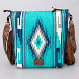 American Darling Cross Body Hand Tooled Saddle Blanket Genuine Leather Western Women Bag Handbag Purse | Crossbody for Cute