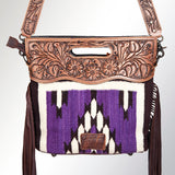 ADBGS146M American Darling CLUTCH Hand Tooled Upcycled Wool Genuine Leather women bag western handbag purse