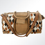 American Darling ADBGZ343 Duffel Hair-On Genuine Leather Women Bag Western Handbag Purse