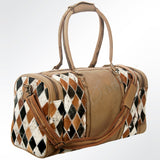 American Darling ADBGZ343 Duffel Hair-On Genuine Leather Women Bag Western Handbag Purse
