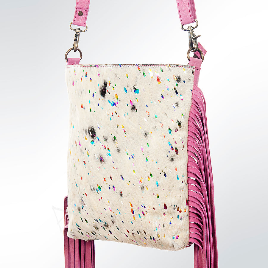 ADBGZ344 American Darling CROSS BODY I Hair-on Genuine Leather women by Hilason – Cowboy and equestrian accessories