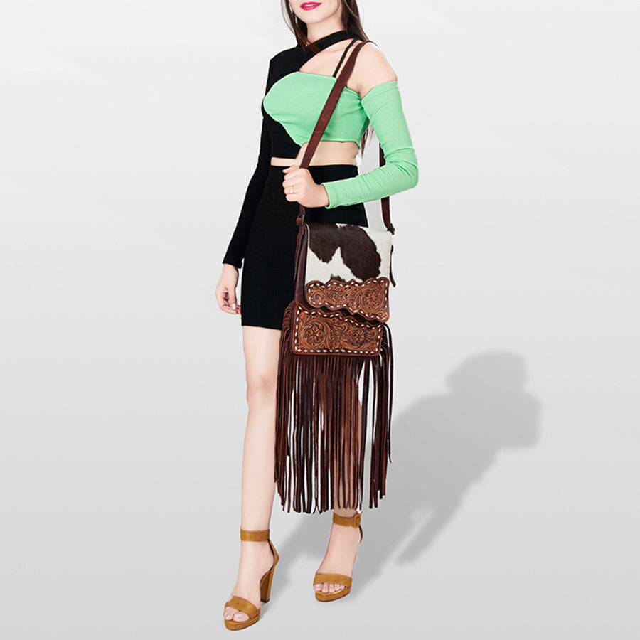 American Darling Cross Body Hair On-Genuine Leather Western Women Bag Handbag Purse | Crossbody for Cute