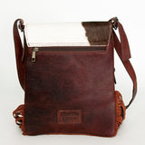 American Darling ADBGZ333 Crossbody Hand Tooled Hair-On Genuine Leather Women Bag Western Handbag Purse