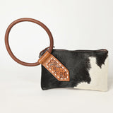 ADBGZ335 American Darling WRISTLET Hand Tooled Hair-on Genuine Leather women bag western handbag purse