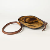 ADBGZ335 American Darling WRISTLET Hand Tooled Hair-on Genuine Leather women bag western handbag purse
