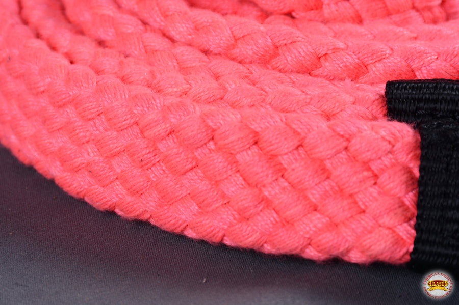 Hilason Braided Flat Cotton Roping Rein Trigger Snap 1" X 7Ft | Horse Racing Barrel Gifts