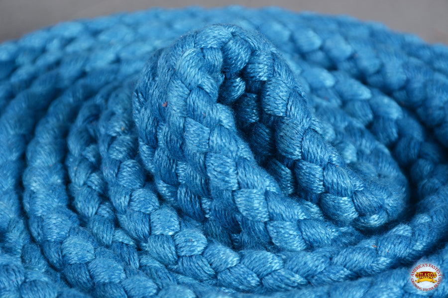 Hilason Braided Flat Cotton Roping Rein Trigger Snap 1" X 7Ft | Horse Racing Barrel Gifts