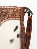 American Darling Large Crossbody Hand Tooled Hair On Genuine Leather Women Bag Western Handbag Purse