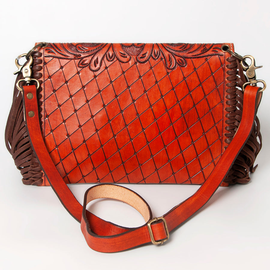 American Darling Envelope Hand Tooled Genuine Leather Women Bag Western Handbag Purse