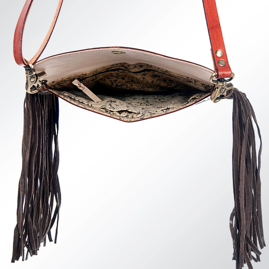 American Darling Envelope Hand Tooled Genuine Leather Women Bag Western Handbag Purse