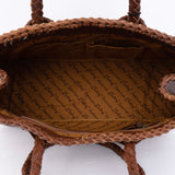 American Darling Tote Bag, Genuine Hair-On Cowhide & Riveted Leather with Braided Handles and Fringes, Handcrafted