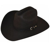 Lone Star Stallion 4X Black Felt Cowboy Hat W  Cowboy Hat Band