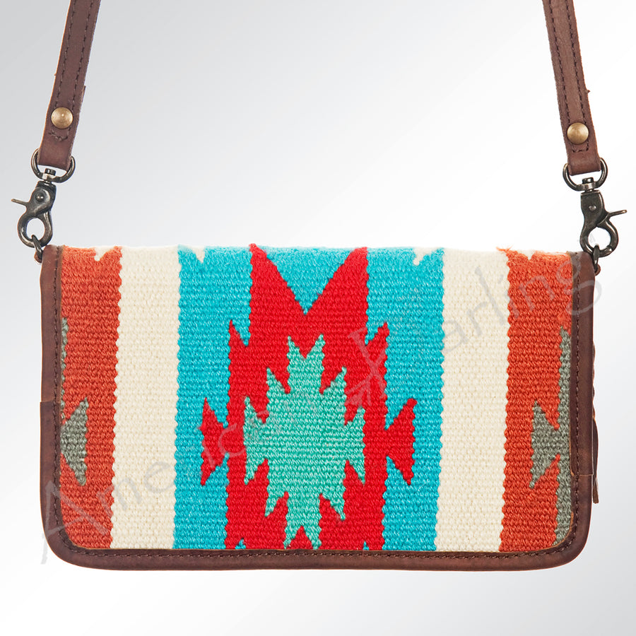 American Darling Organizer Saddle Blanket Genuine Leather Western Women Bag Handbag Purse | for Cute Travel