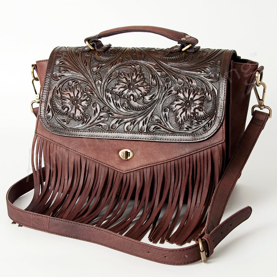American Darling Messenger Hair on Genuine Leather Western Women Bag | Black Handbag Purse Crossbody for Cute - Uhorse