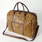 American Darling Duffel Hair-On Genuine Leather Women Bag Western Handbag Purse