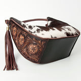 American Darling ADBGI161 Hobo Hand Tooled Hair-On Genuine Leather Women Bag Western Handbag Purse
