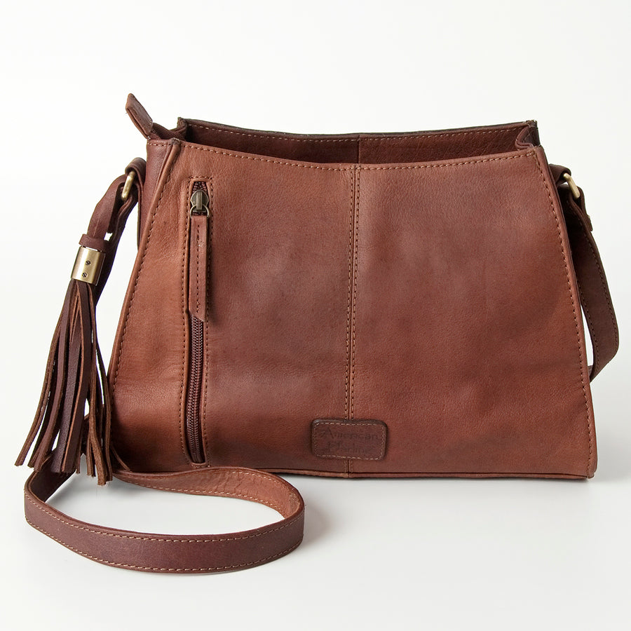 American Darling Tote Hand Tooled Hair on Genuine Leather Western Women Bag Handbag Purse | Travel Bags College Casual