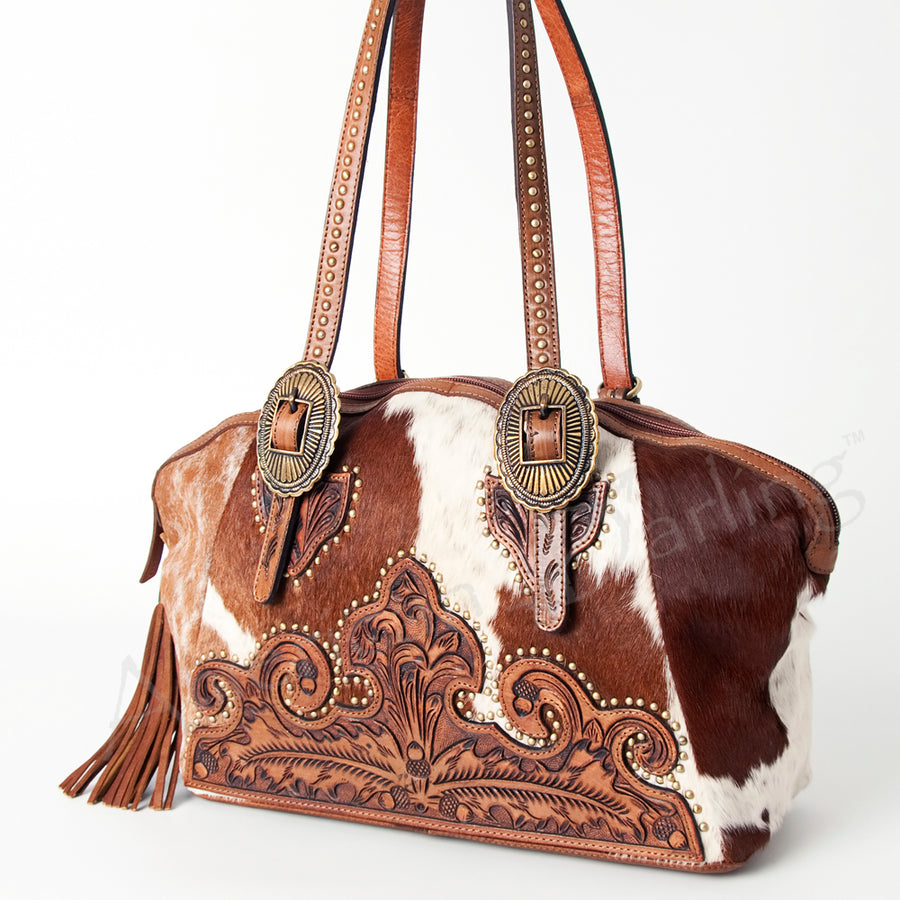 American Darling Tote Hair on Genuine Leather Western Women Bag | Handbag Purse for Cute - Uhorse