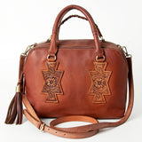 American Darling Tote Hand Tooled Genuine Leather Women Bag Western Handbag Purse