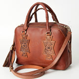American Darling Tote Hand Tooled Genuine Leather Western Women Bag Handbag Purse | Travel Bags College Casual - Uhorse