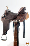 Flex Tree Western Horse Saddle In American Leather Barrel Trail By Hilason