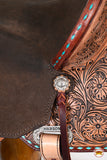 HILASON Flex Tree Western Horse Saddle in American Leather Barrel Trail | for Horses