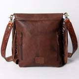 American Darling Large Crossbody Hand Tooled Genuine Leather Women Bag Western Handbag Purse