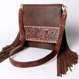 American Darling Large Crossbody Hand Tooled Genuine Leather W. Women by Hilason – Cowboy and equestrian accessories