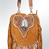 American Darling ADBGA165 Large Crossbody Hand Tooled Genuine Leather Women Bag Western Handbag Purse