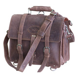 Medium Glanor Bag Buffalo Leather Hand Briefcase Backpack LaptopPC - Uhorse
