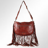 Spaghetti Western Swc128Cg Hobo Vintage Handmade Drum Dyed Genuine European Cowhide Leather Women Bag Western Handbag Purse