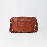 Spaghetti Western Swc128Cg Hobo Vintage Handmade Drum Dyed Genuine European Cowhide Leather Women Bag Western Handbag Purse