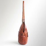 Spaghetti Western Swc130Cg Tote Vintage Handmade Drum Dyed Genuine European Cowhide Leather Women Bag Western Handbag Purse