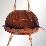 Spaghetti Western Swc130Cg Tote Vintage Handmade Drum Dyed Genuine European Cowhide Leather Women Bag Western Handbag Purse
