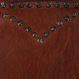 Spaghetti Western Swc135Btan Tote Vintage Handmade Drum Dyed Genuine European Cowhide Leather Women Bag Western Handbag Purse