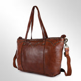 Spaghetti W. Swc135Btan Tote Vintage Handmade Drum Dyed Genuine by Hilason – Cowboy and equestrian accessories