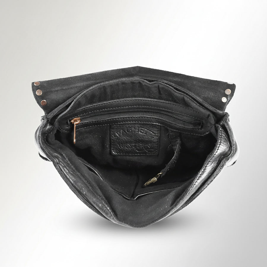Spaghetti Western Swc139Blk Backpack Vintage Handmade Drum Dyed Genuine European Cowhide Leather Women Bag Western Handbag Purse