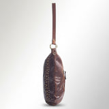 Spaghetti Western Swc142Abrn Hobo Vintage Handmade Drum Dyed Genuine European Cowhide Leather Women Bag Western Handbag Purse