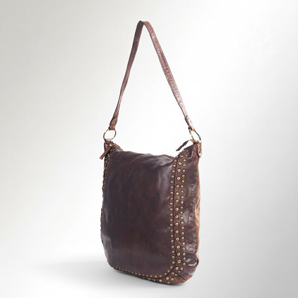 Spaghetti W. Swc142Abrn Hobo Vintage Handmade Drum Dyed Genuine by Hilason – Cowboy and equestrian accessories