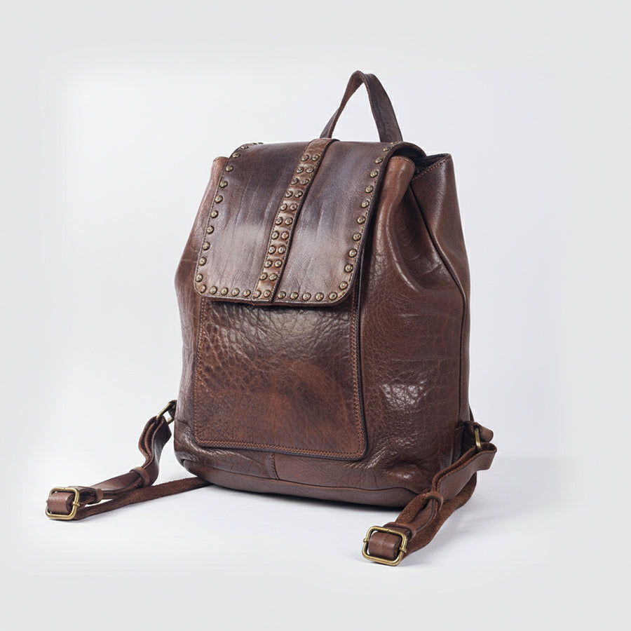 Spaghetti W. Swc145Abrn Backpack Vintage Handmade Drum Dyed Genuine by Hilason – Cowboy and equestrian accessories