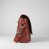 Spaghetti Western Swc149Cg Envelope Vintage Handmade Drum Dyed Genuine European Cowhide Leather Women Bag Western Handbag Purse