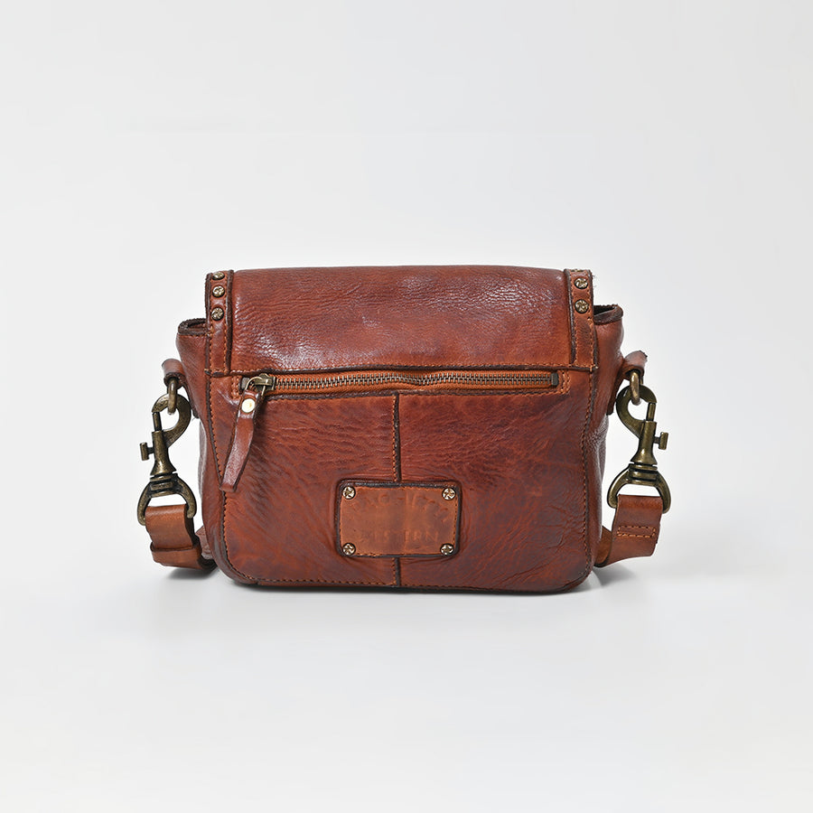 Spaghetti Western Swc149Cg Envelope Vintage Handmade Drum Dyed Genuine European Cowhide Leather Women Bag Western Handbag Purse